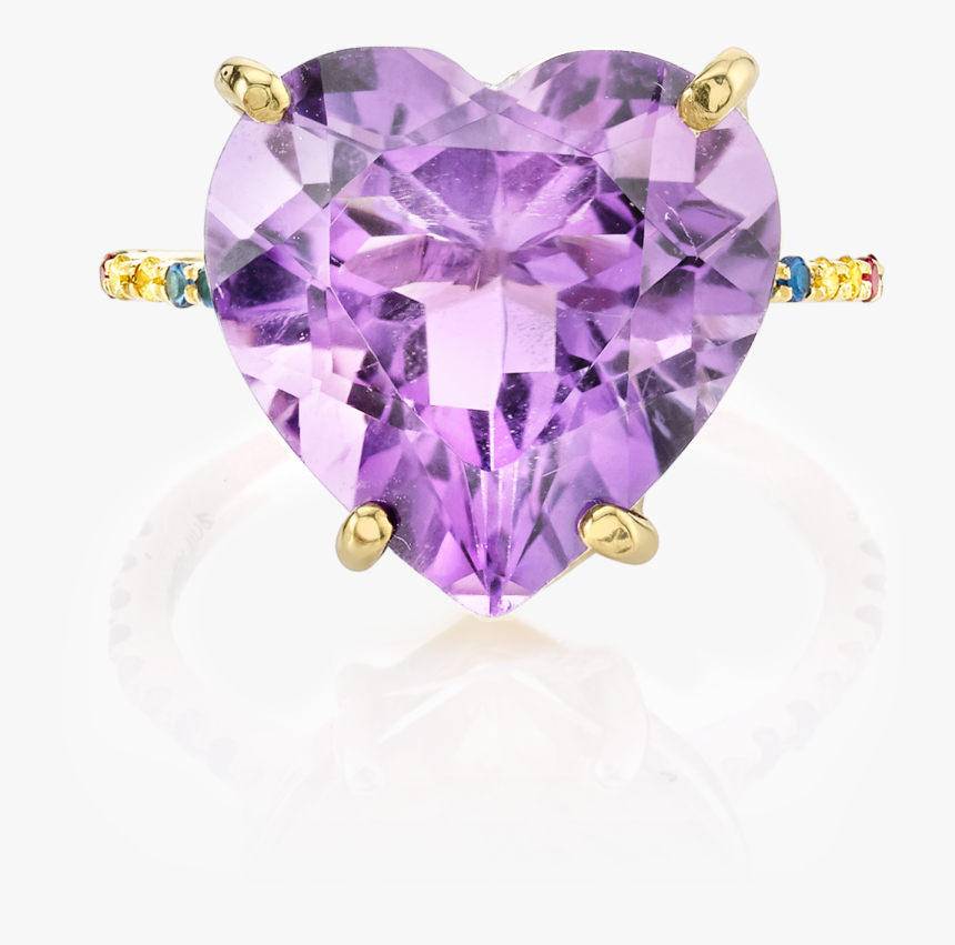 Transparent Rainbow Heart Png - Amethyst, Png Download, Free Download