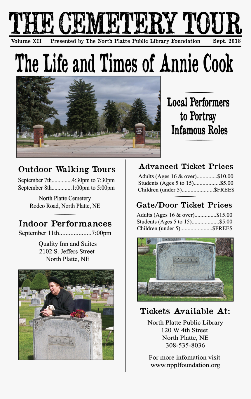 2018 Cemetery Tour Information - Tree, HD Png Download, Free Download