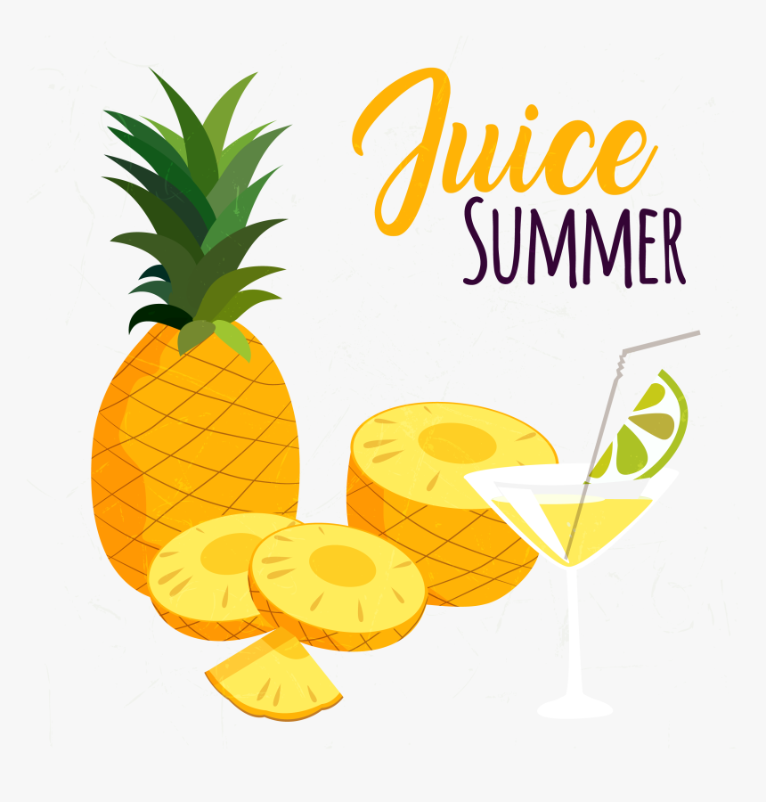 Cocktail Clipart Pineapple Drink - Pineapple, HD Png Download, Free Download