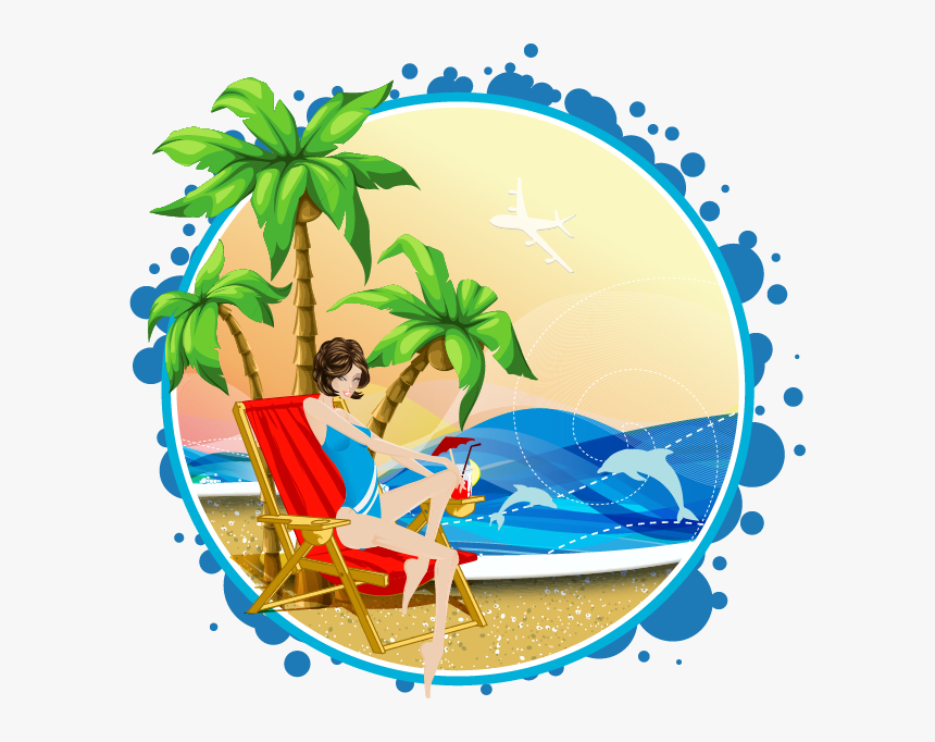 Euclidean Vector Arecaceae Beach Illustration - Palm Tree Vector, HD Png Download, Free Download
