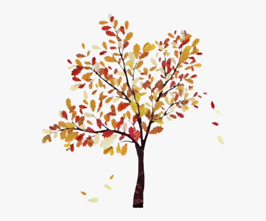 Fall Tree Vector Graphics Oak Clip Art - Autumn Tree Vector Png, Transparent Png, Free Download