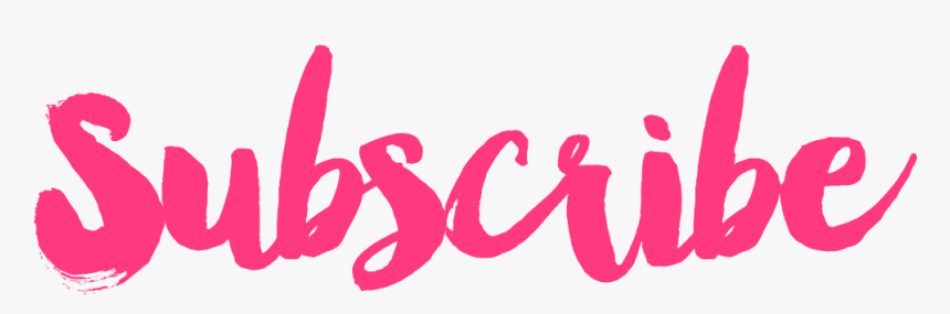 Pink Subscribe Button Transparent, HD Png Download, Free Download