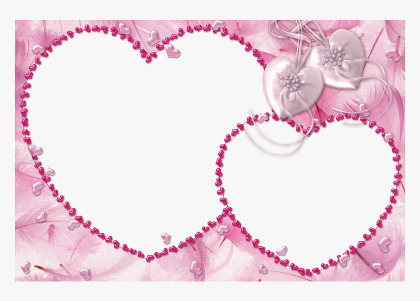 Transparent Heart Frame Png - Double Heart Background, Png Download, Free Download