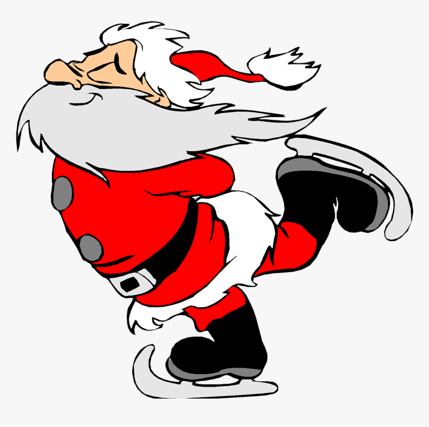 Christmas, Santa Claus, Cute, Hat, Santa, Ice Skating - Skate With Santa, HD Png Download, Free Download