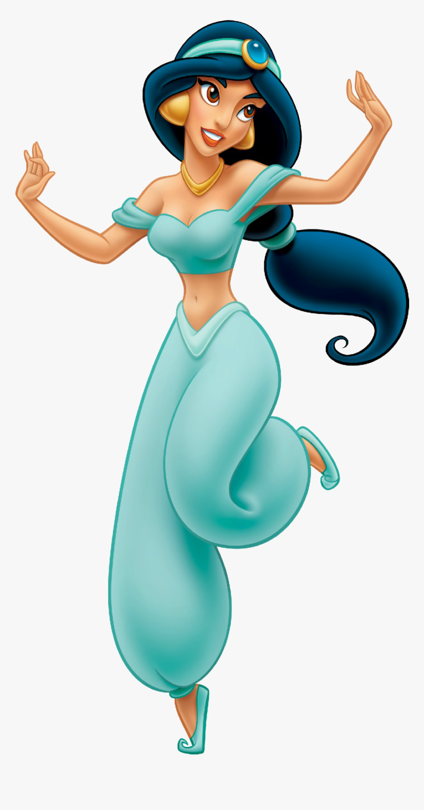 Princess Jasmine Png Free Download - Cartoon Disney Princess Jasmine, Transparent Png, Free Download