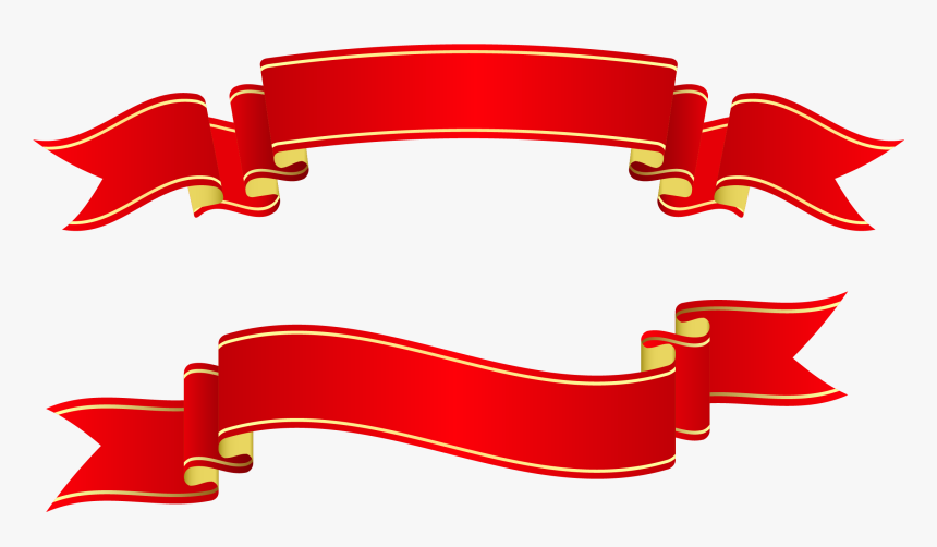 Craft Banner Templates - Christmas Ribbon Banner, HD Png Download, Free Download