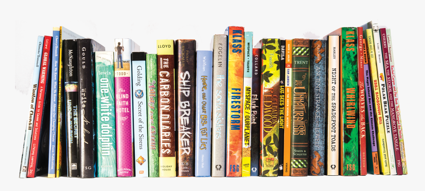 Books On Shelf Png - Books On A Shelf, Transparent Png, Free Download