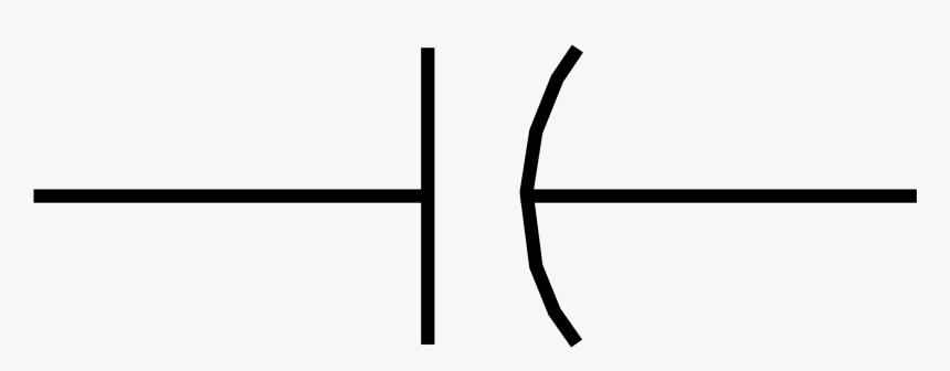 Circuit Symbol Electronics Free Picture - Electrical Symbol Of Capacitor, HD Png Download, Free Download