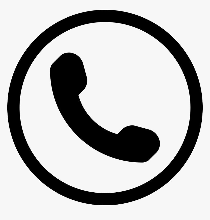 Phone Icons 80 Free Icons - Phone Symbol In Circle, HD Png Download, Free Download