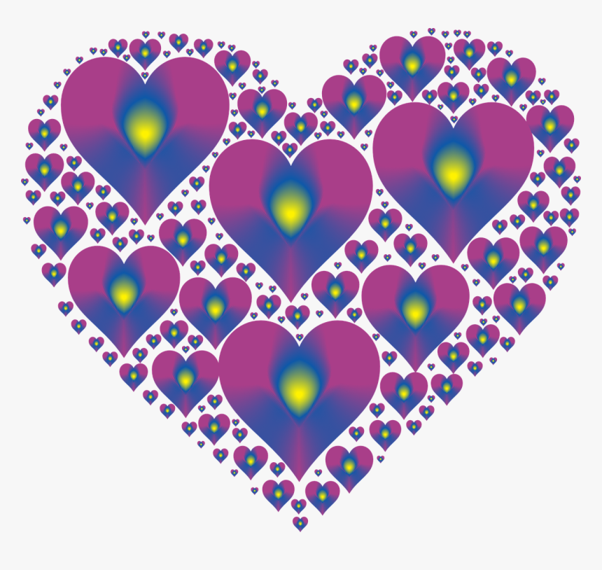 Transparent Heart Shape Png - Hearts In Heart Magenta, Png Download, Free Download