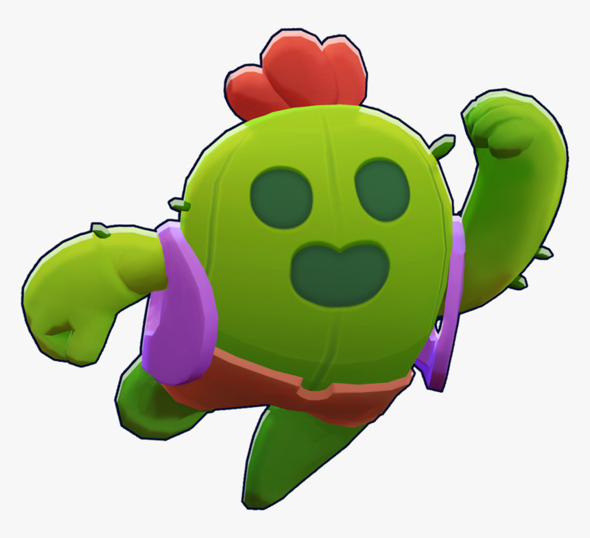 Turtle Plant Clash Brawl Stars Of Royale - Brawl Stars Spike Png, Transparent Png, Free Download