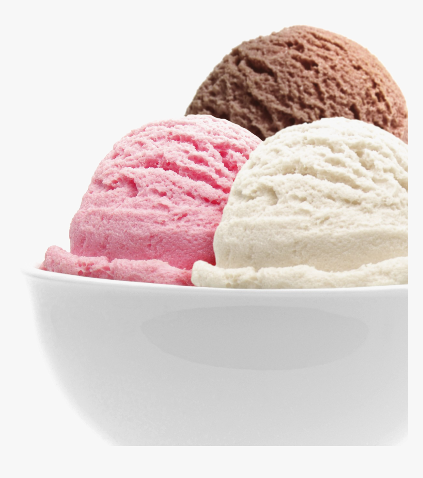 Ice Cream Balls Png Image - Bowl Of Neapolitan Ice Cream, Transparent Png, Free Download