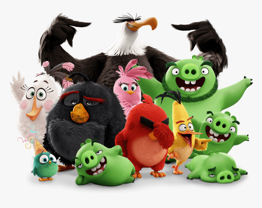 The Cast - Angry Birds 2 Poster Hd, HD Png Download, Free Download
