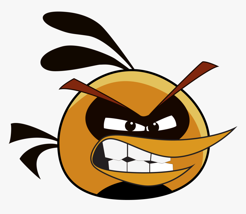 Angry Bird Angry Orang Bird - Angry Birds Bubbles Angry, HD Png Download, Free Download
