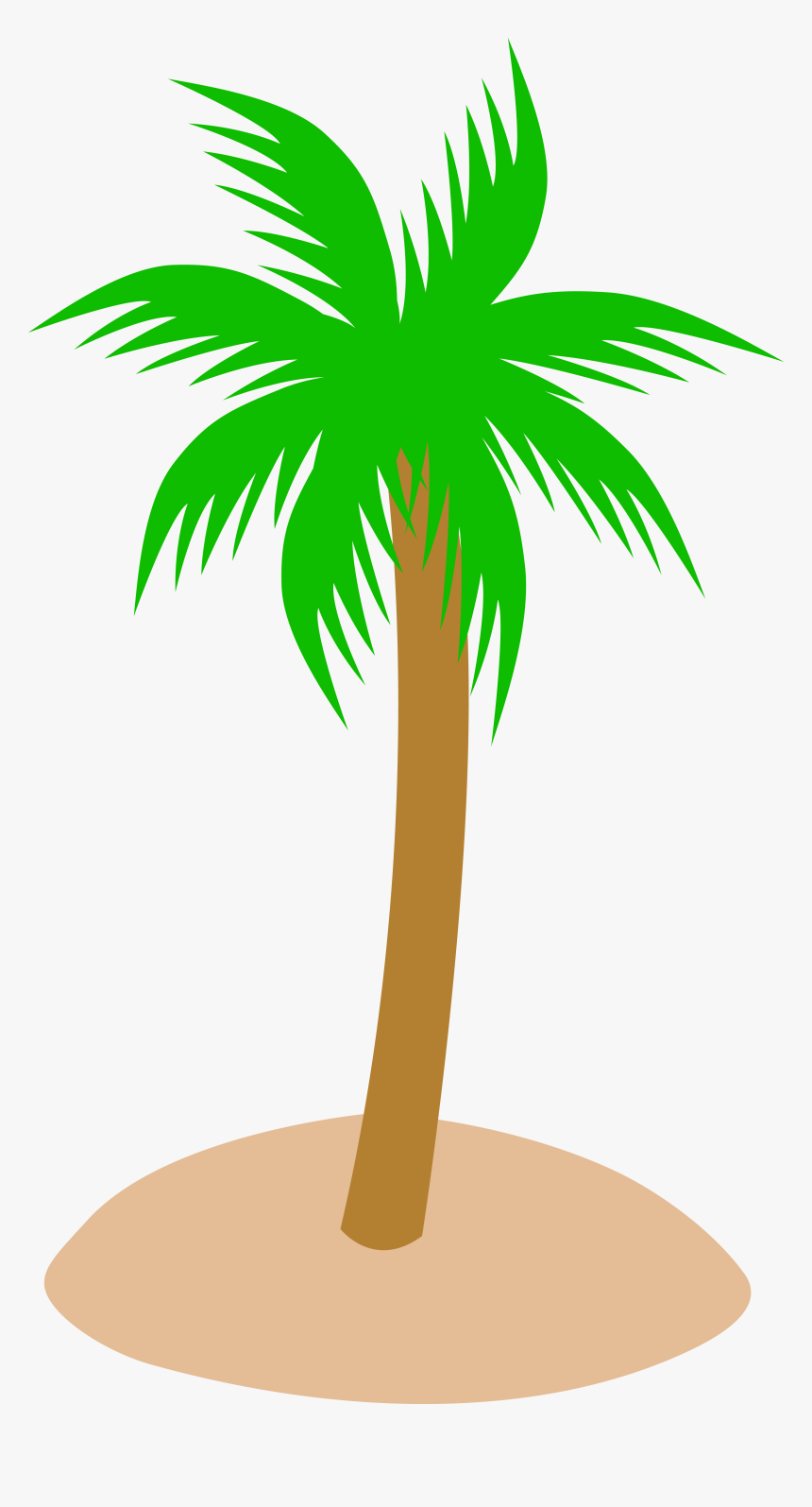 Transparent Palmtree Png - Cartoon Palm Tree No Background, Png Download, Free Download