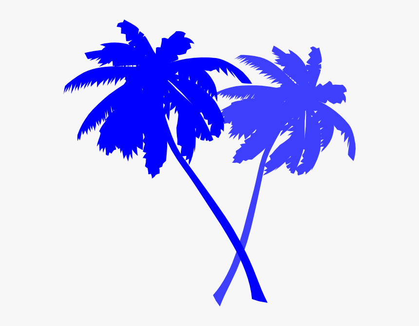 Black Palm Tree Png -palm Tree Black Clipart, Hd Png - Palm Tree Vector Png, Transparent Png, Free Download