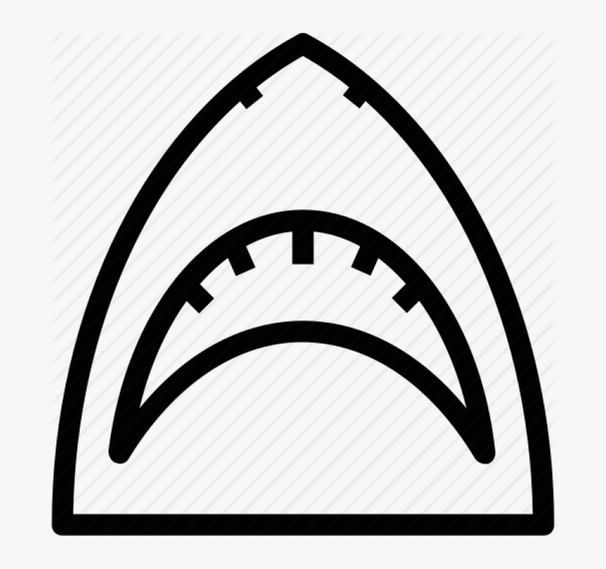 Icon Clipart , Png Download - Shark Outline, Transparent Png, Free Download
