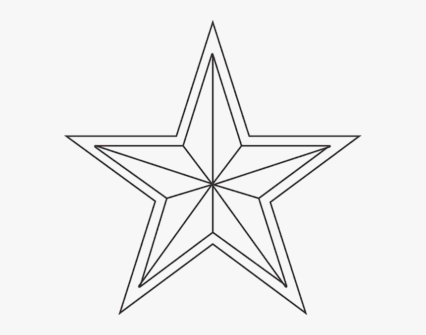 Transparent Nativity Star Png - Christmas Tree Star To Color, Png Download, Free Download