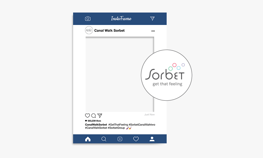 Custom Instagram Frames - Sorbet, HD Png Download, Free Download