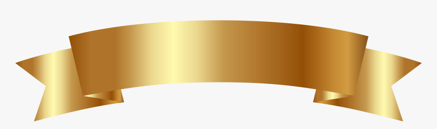 Banner Gold Clipart Png Image - Gold Ribbon Vector Transparent, Png Download, Free Download