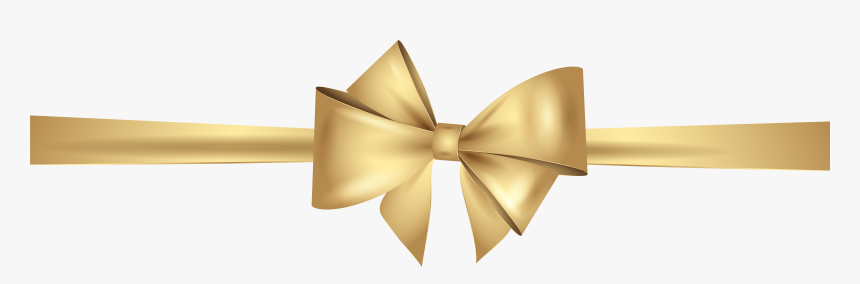 Transparent Ribbon Clipart Png - Transparent Background Gold Ribbon, Png Download, Free Download