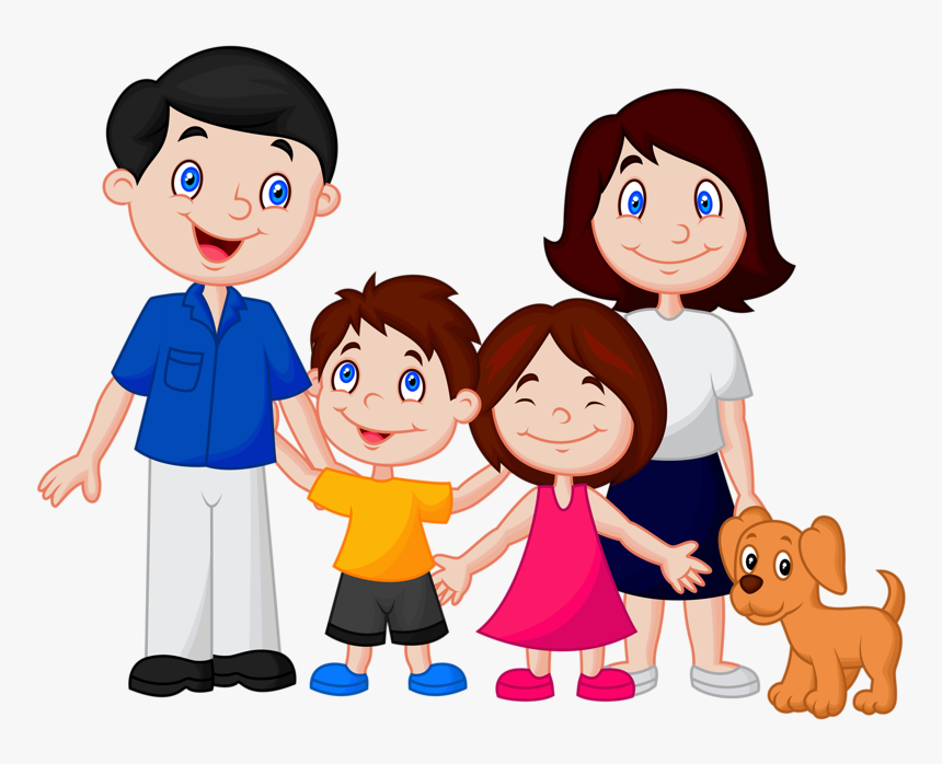 Thumb Image - Happy Family Cartoon, HD Png Download, Free Download