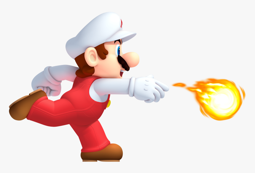 Mario Bola De Fuego - New Super Mario Bros U Fire Mario, HD Png Download, Free Download