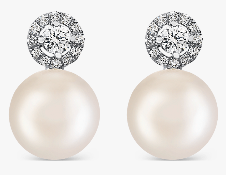 Transparent Diamonds And Pearls Png - Earrings, Png Download, Free Download