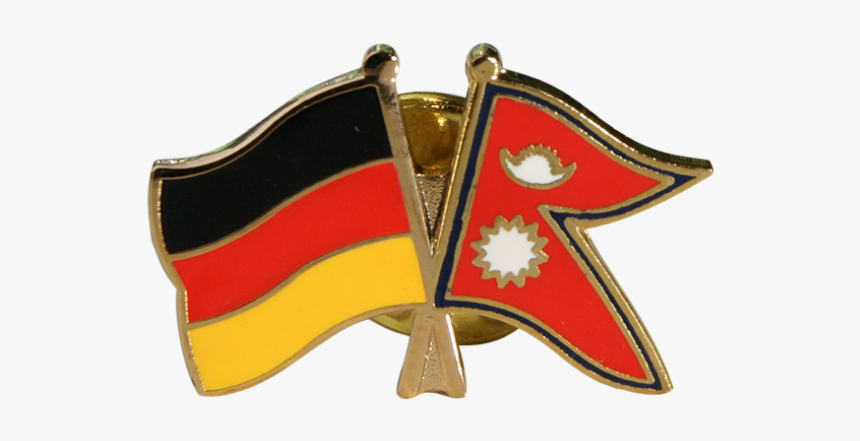 Nepal Friendship Flag Pin, Badge - Flagge Deutschland Taiwan, HD Png Download, Free Download