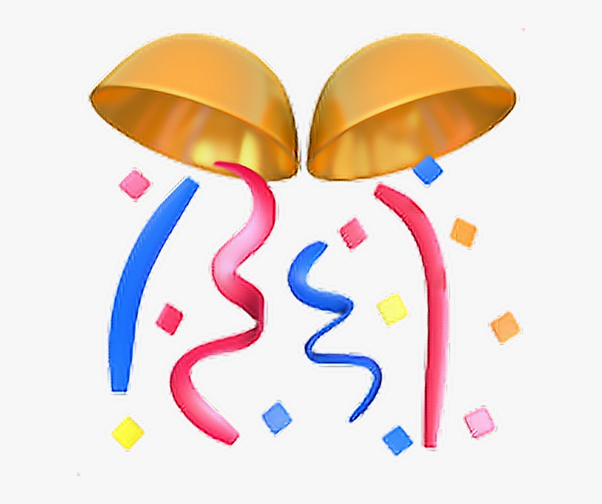 ❁ Confetti Ball Emoji 🎊 - Confetti Ball Emoji, HD Png Download, Free Download