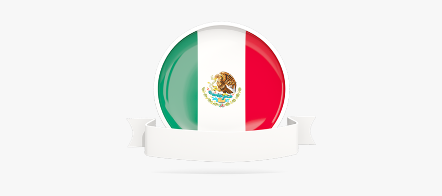Flag With Empty Ribbon - Mexico Flag Ribbon Png, Transparent Png, Free Download