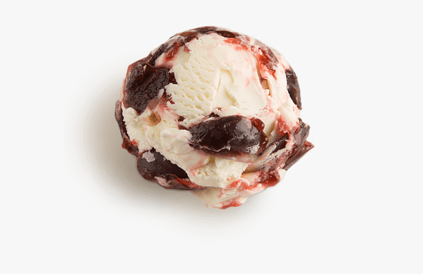 Cherry Vanilla Ice Cream Scooped - Gelato, HD Png Download, Free Download