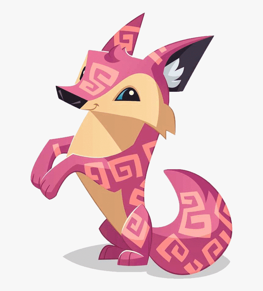 Coyote Art Pink Beg - Animal Jam Animals Coyote, HD Png Download, Free Download