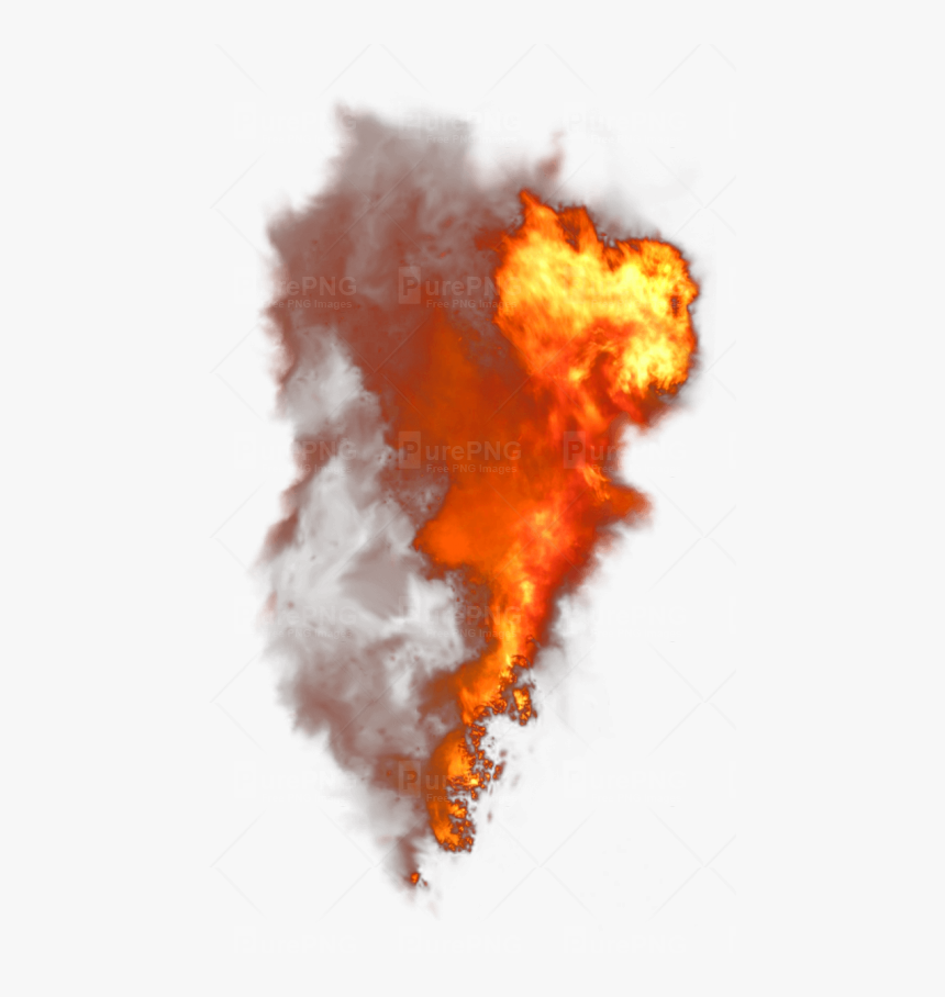 Orange Smoke Png Free Download - Fire Smoke Png Transparent, Png Download, Free Download