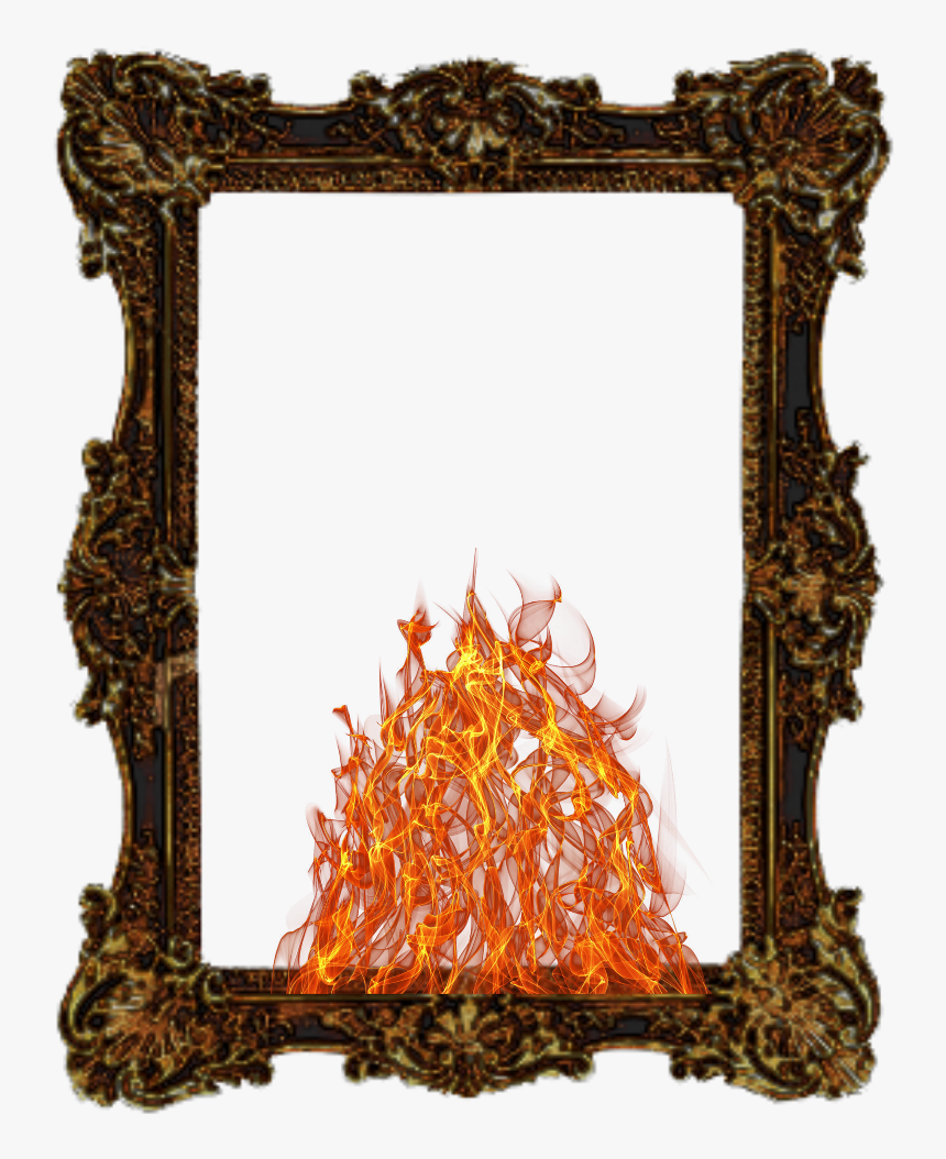Transparent Fire Border Png - Borders Flames Fire Frame Gif, Png Download, Free Download