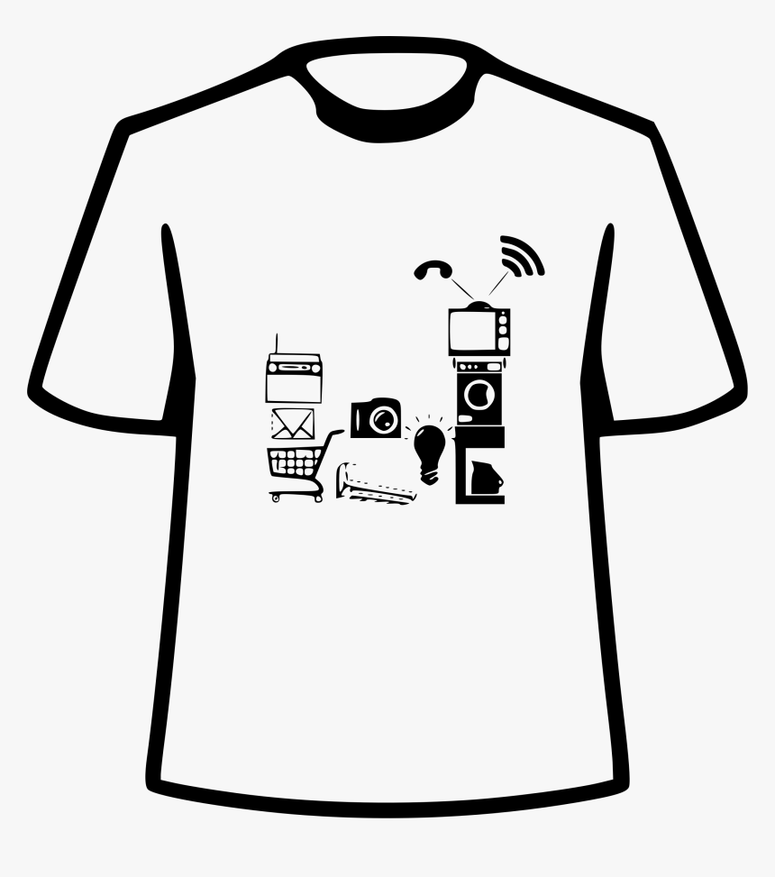 T Shirt Designs Png - Line Art T Shirt Design, Transparent Png, Free Download
