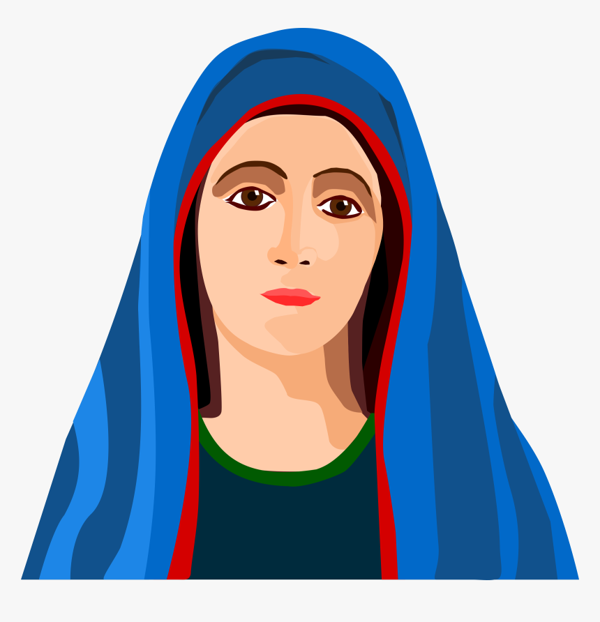Blessed Virgin Big Image - Mama Mary Clip Art, HD Png Download, Free Download