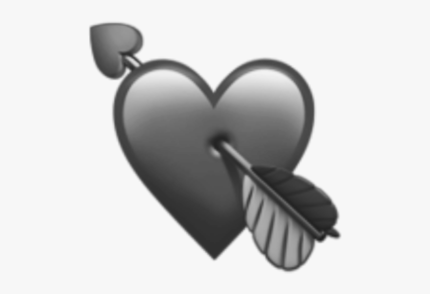 #heart #arrow #black #emoji #emojis - Iphone Heart Emoji Png, Transparent Png, Free Download
