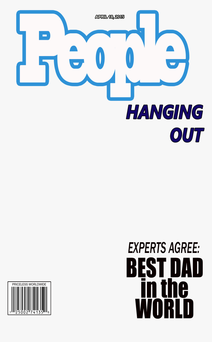 Daddy Daughter Layout Overlay 106 Kb - Magazine Cover Green Screen, HD Png Download, Free Download