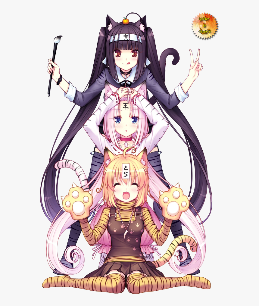Chocola Vanilla Caramel - Anime Cat Girl Halloween, HD Png Download, Free Download