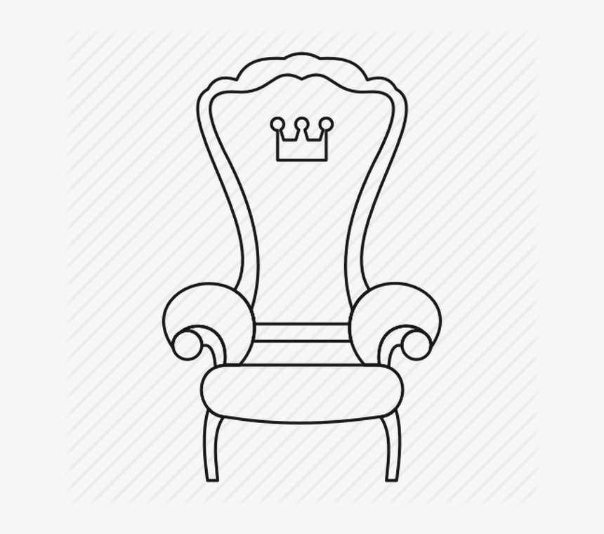 Throne Chair Outline, HD Png Download, Free Download