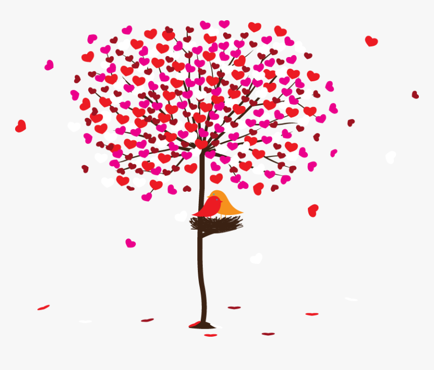 Tree Love Clip Art - Love Tree Png, Transparent Png, Free Download