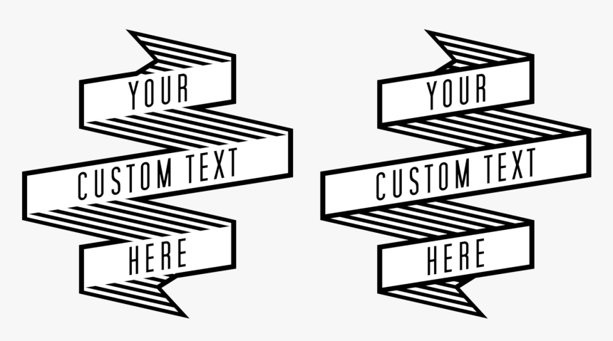 Rectangle,line Art,square - Banner Png Black And White, Transparent Png, Free Download