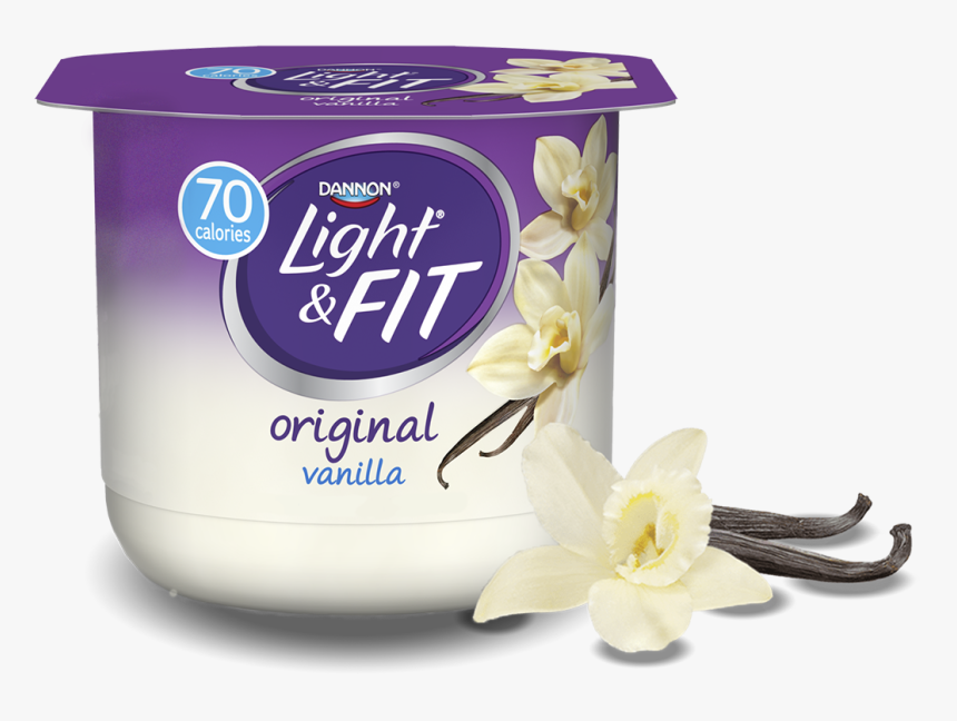 Vanilla Nonfat Yogurt - Raspberry Yogurt Light And Fit, HD Png Download, Free Download