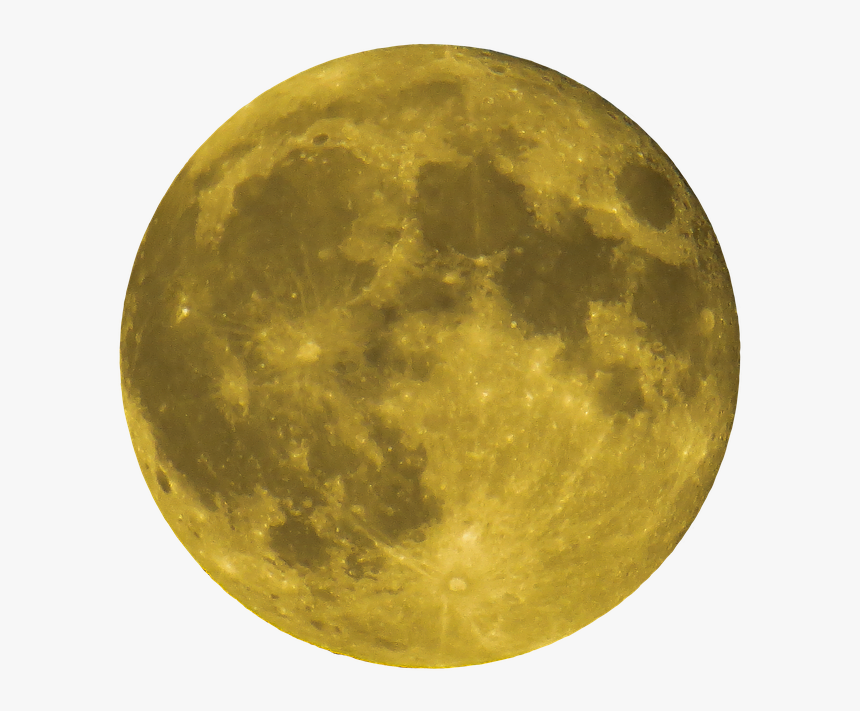 Moon Png Image - Yellow Full Moon Transparent, Png Download, Free Download