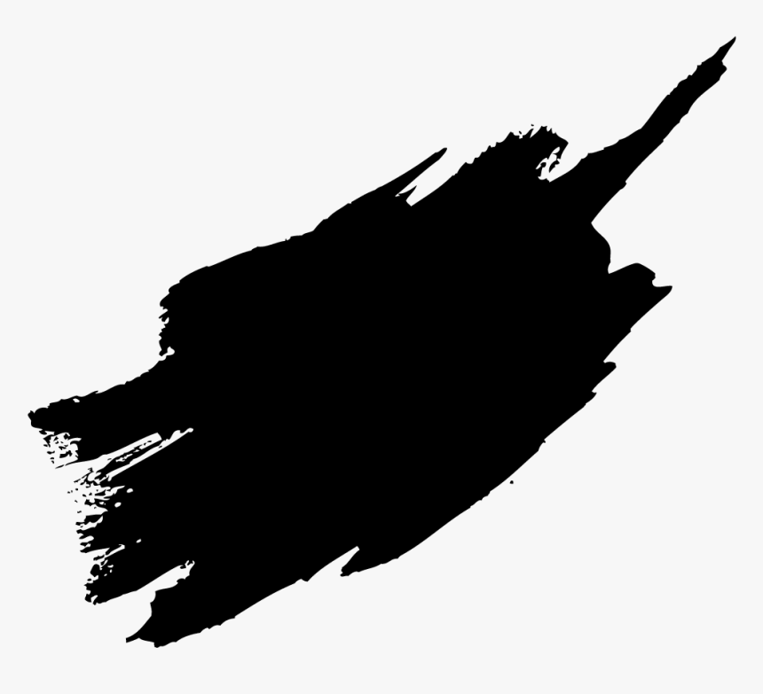 Paint Brush Stroke Vector - Paint Brush Stroke Black, HD Png Download, Free Download
