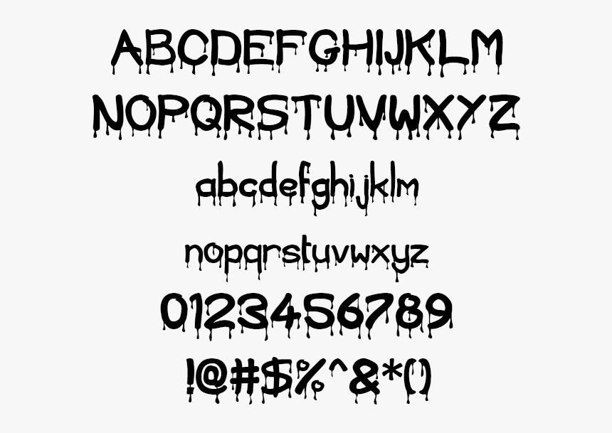 Blood Example - Font Blood, HD Png Download, Free Download