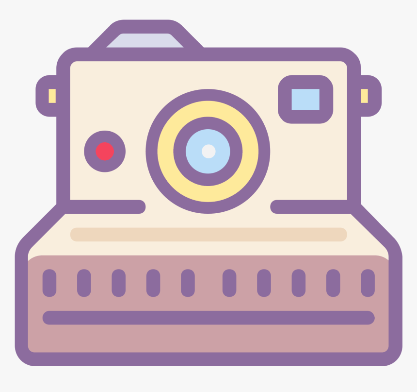 Camera Clipart Polaroid Camera - Polaroid Camera Icon Transparent Background, HD Png Download, Free Download