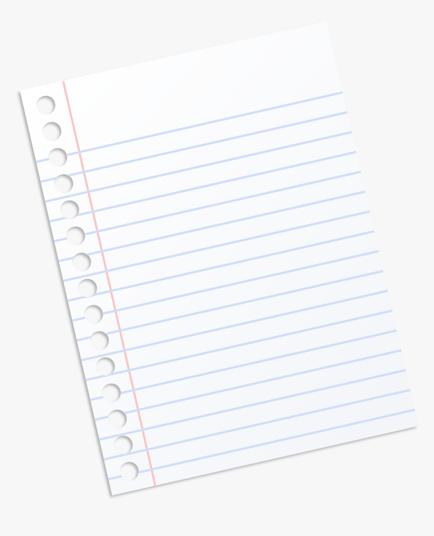 Paper Notebook Material Line - Notebook Paper Transparent Background, HD Png Download, Free Download