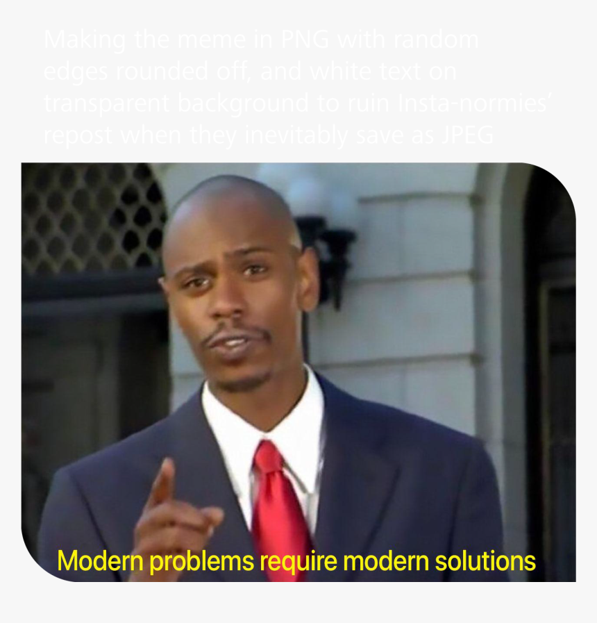Use White Text On Transparent Background To Protect - Modern Problems Require Modern Solutions Template, HD Png Download, Free Download